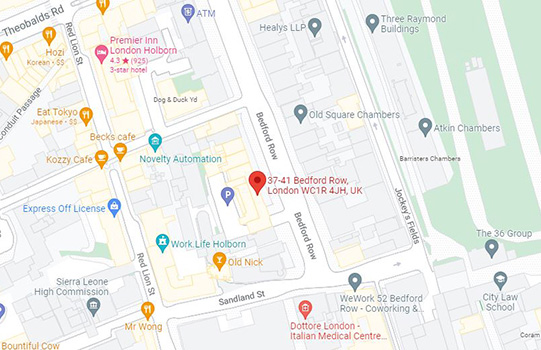United Kingdom Office map