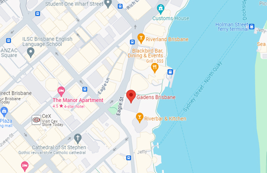 Australia Office map